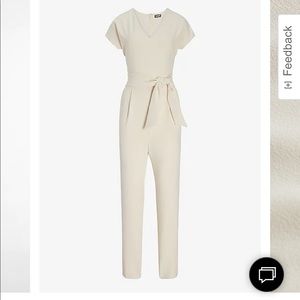 Express white jumpsuit